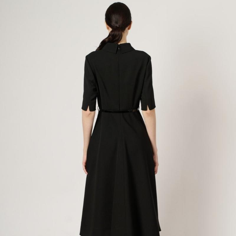 BCBG V Neck Collar Dress B4m3o606