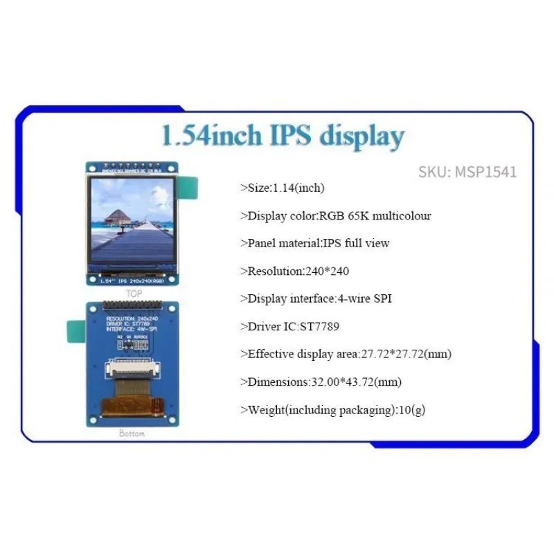 0.96/1.14/1.28/1.3/1.54/1.69/1.9/2.0 Inch IPS TFT LCD OLED Display Module for  Ardunio Raspberry Pi  Stm