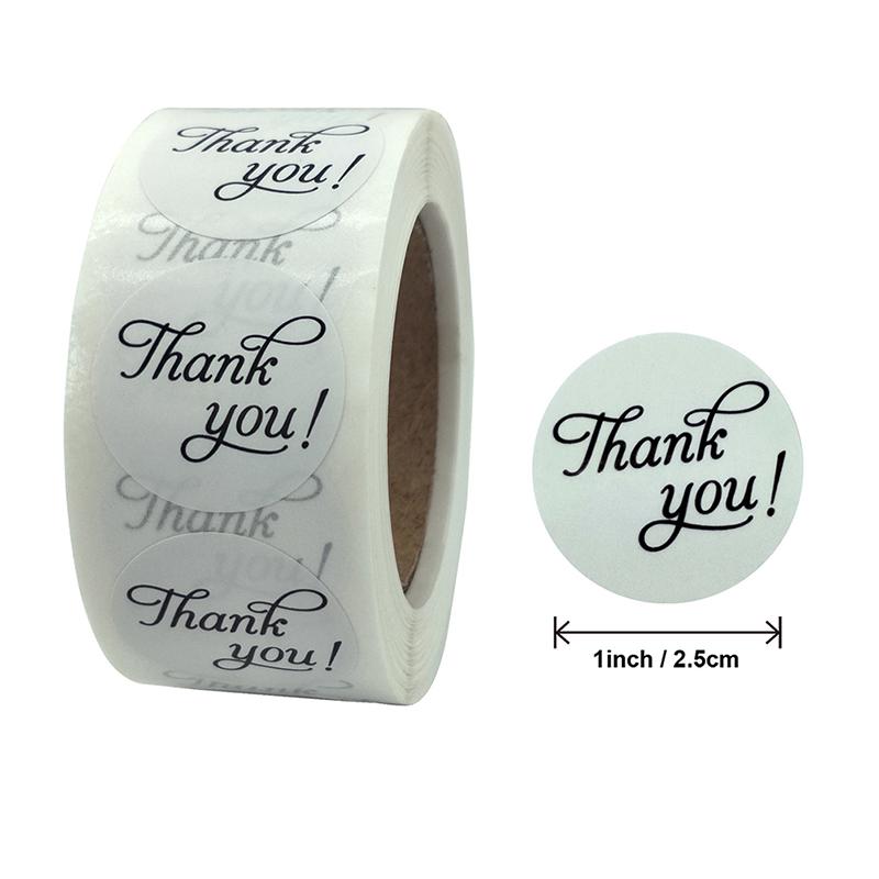 500Pcs Thank You Stickers Seal Label Handmade Baking Packaging Bags Decoration