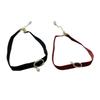 Trendy Crystal Circle Buckle Choker Necklace Lady's Sexy Velvety Clavicular Chain Chic Black/Wine Neck Jewelry