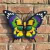 Decorative Wall Sculptures Metal Butterfly Decor for Garden Yard Patio, Large Iron Butterflies Hanging Art Sculpture, Outdoor Fence Farmhouse Indoor