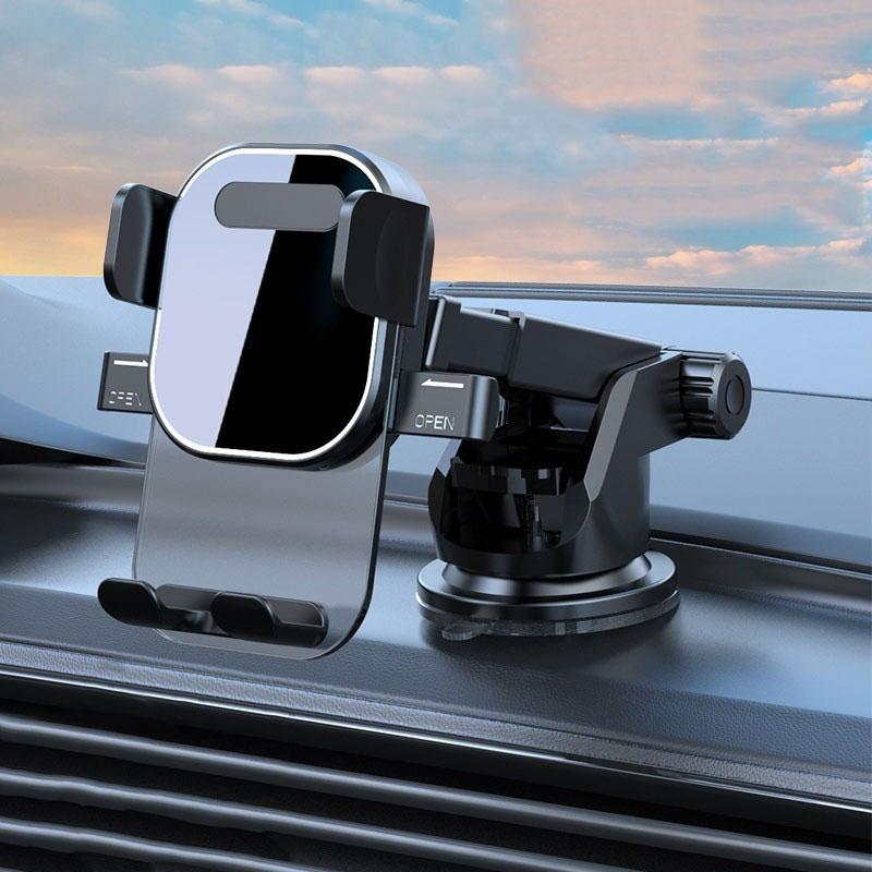 Car Mobile Holder 360° Rotatable Foldable Auto Phone Stand Adjustable Ventilation Opening Support Table Smartphone Grip Bracket
