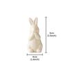 1pc Easter White Rabbit Cute Decorative Ceramic Crafts Ornament Living Room Decoration Home Decor