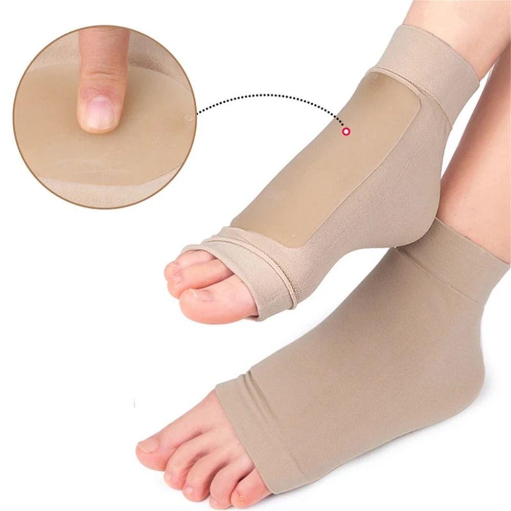 Invisible Gel Heel Pads Silicone Socks Ankle Support Sports Socks Heel Protective Sock  Running