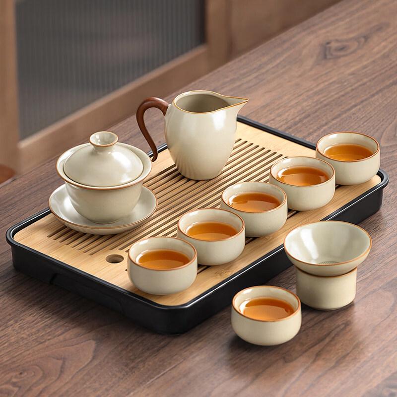 ChaXun Ru Kiln Ceramic Kung Fu Tea Set