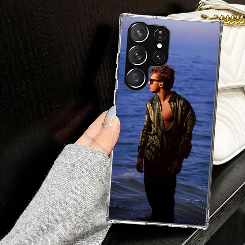 L-Luis M-Miguel Singer Case for Samsung Galaxy S25 S24 S23 S22 Ultra Soft Phone Cover S25 Edge S21 Plus S20 FE S10 + Black Cover
