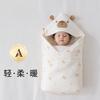 95*95cm  Newborn Swaddle Blanket Thick Cotton Cartoon Winter Baby Wrap for Delivery Room Outdoor Soft Infant Carrying Wrap Gift