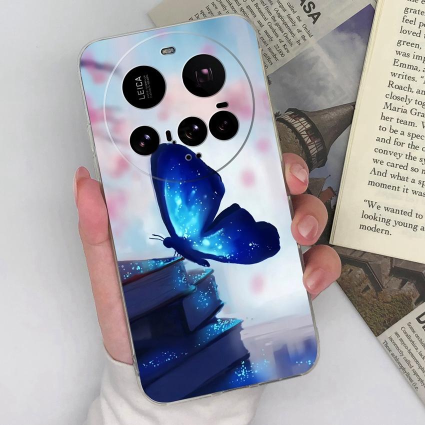 Für Xiaomi Mi 12 11 10 15T 15 Ultra Klare Handyhüllen Mode Anmutige Blumenmuster Weiches Silikon Anti-Fall Schutzhülle Für Xiaomi Hülle Capa