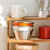 Double Layer Stainless Steel Colander Set Space Saving Stackable Rice Washing Bowl Mini Drain Basket Food Preparation