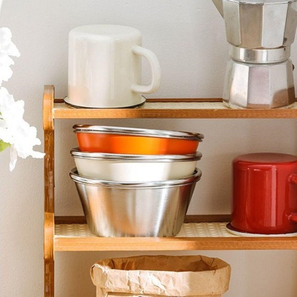 Double Layer Stainless Steel Colander Set Space Saving Stackable Rice Washing Bowl Mini Drain Basket Food Preparation
