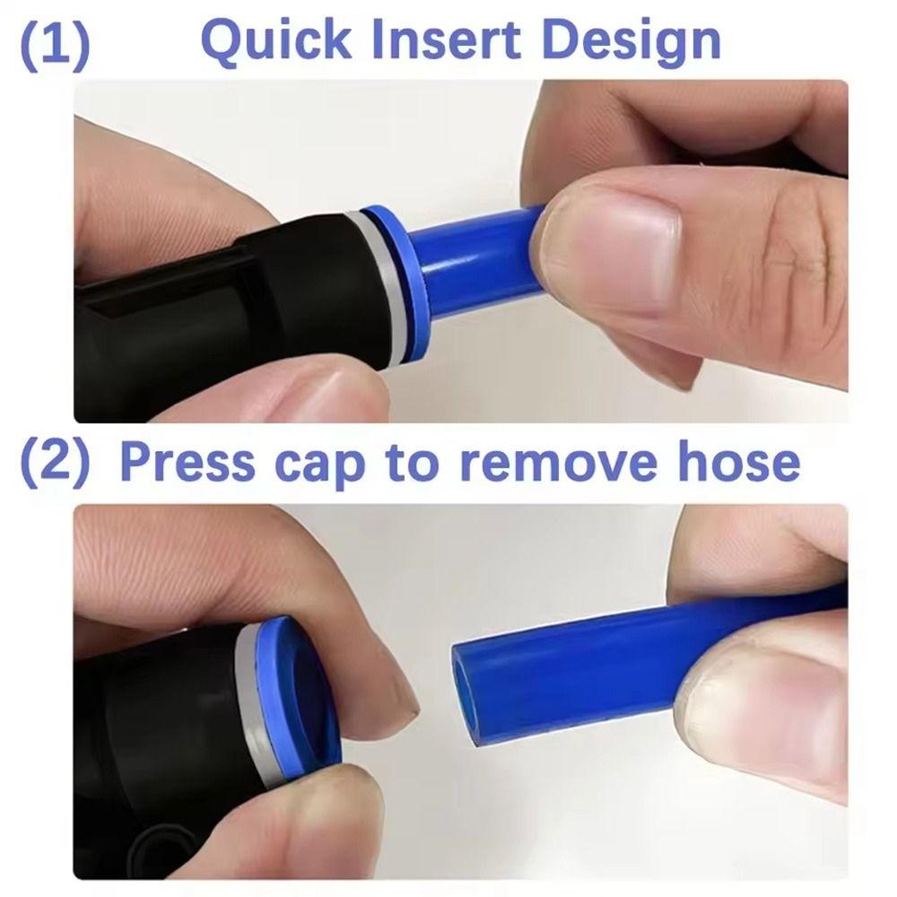 5Pcs New PPF Pneumatic Connector Plastic 4/6/8/10/12/14/16mm Air Hose Sealing Connector Hose Adapter Pipe Fitting