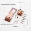 Buckle Burglarproof Cupboard Zinc Alloy Drawer Cabinet Door Lock Keyed Hasp Lock
