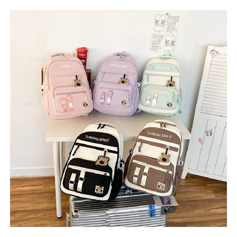 Durable Oxford Cloth Backpack For Middle And High School Students Large Capacity