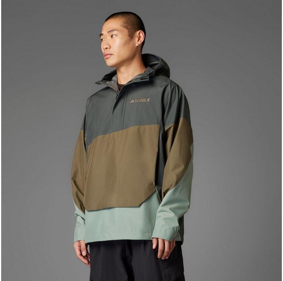 Jacket Adidas Terrex Xploric 2.5L Climaproof Anorak Legend Ivy / Olive Strata / Silver Green (JD8346)