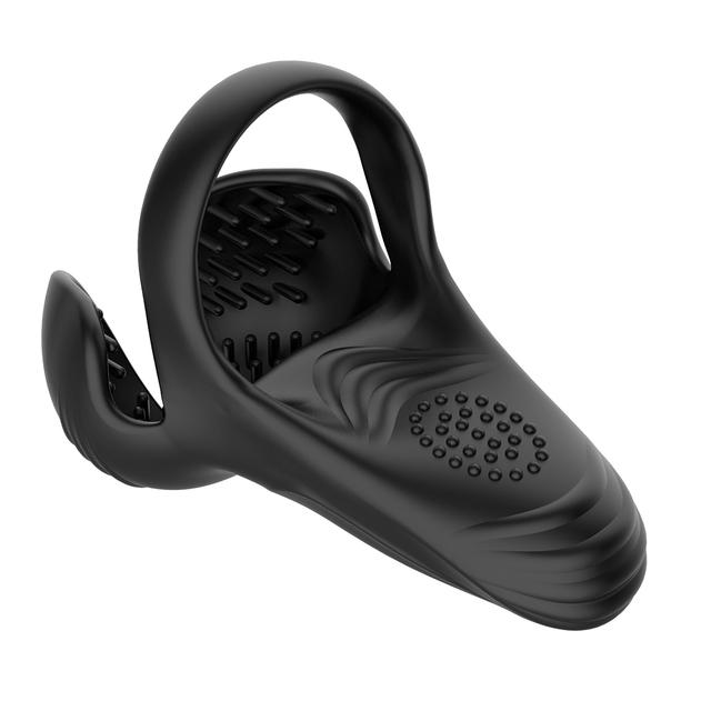 Vibrating Penis Cock Ring Silicone Stronger Erection Sex Toy 10 Vibration Modes Perineum Testicles Stimulation Mens Vibrator