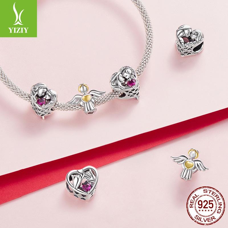 S925 Silver Love Sister Beaded, Family Style Personalized Diy Bracelet Beaded Accessories