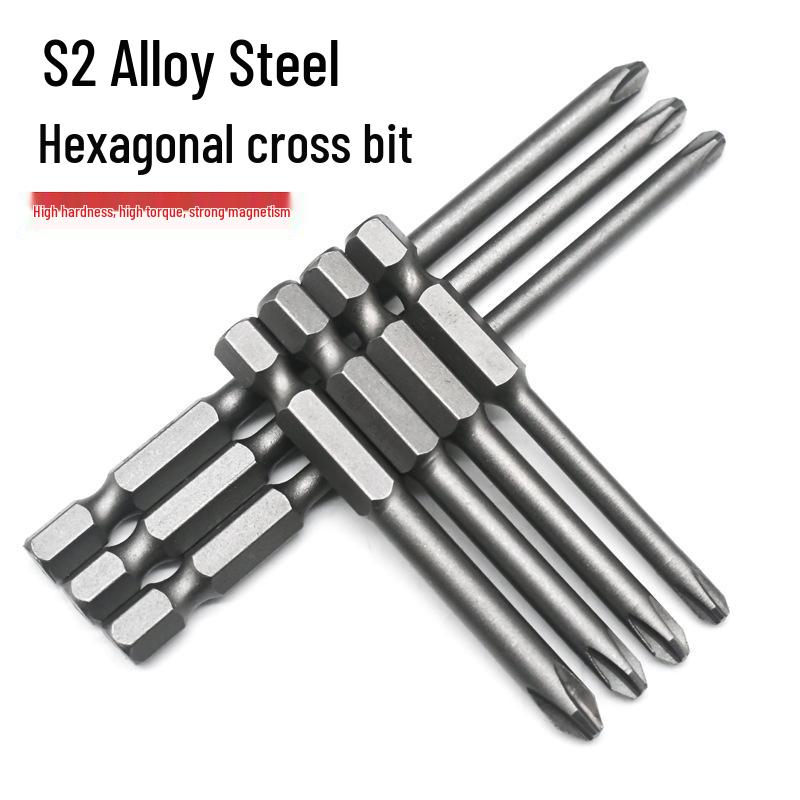 S2 Steel Hardened 1/4" Magnetic Phillips Screwdriver Bit for Drill