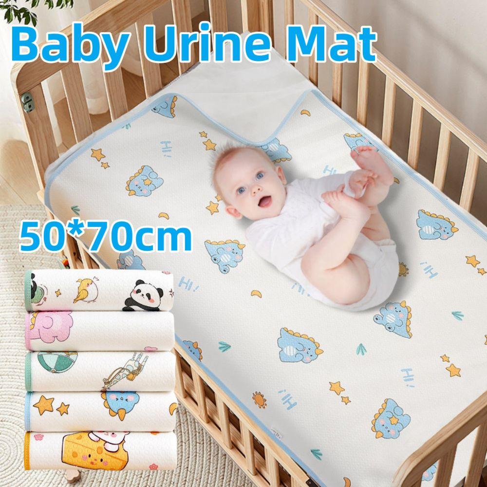 Waterproof Baby Urine Mat Cute Cartoon Bed Protector Diaper Soft Bedding Urine Pads  Toddlers