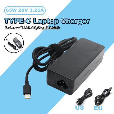 65W 20V 3.25A TYPE C Laptop Charger Adapted For Lenovo ThinkPad Hp Yoga Dell ASUS Fast Power Supply Adapters USB C Interface