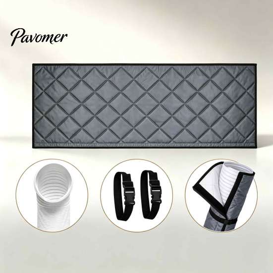 Insulated Hose Sleeve for Portable AC Air Conditioner Insulation Sleeve, Universal with Adjustable Straps Cover Wrap, Oxford Cloth Dust-proof