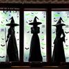 Easy Apply Holiday Window Ornaments Halloween Ghost Static Cling, Luminous Fluorescent PVC Decal, Reusable Party Decorations Removable Decorative
