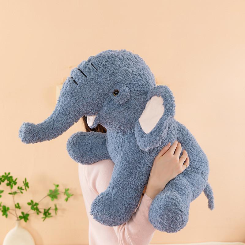 Cartoon Elephant Plush Toy With Feather Cotton Filling For Kids Sleep Comfort And Gift