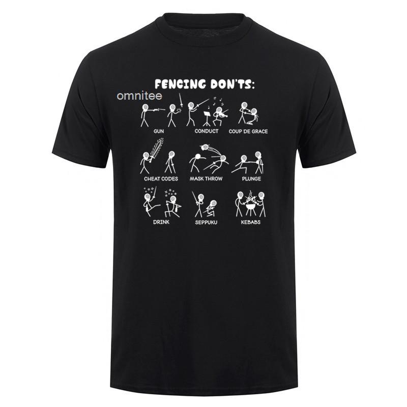 Funny Fencing TShirt Fencer Gift Tee Foil Epee Saber Athlete Graphic T Shirt for Unisex Unisex HJ067