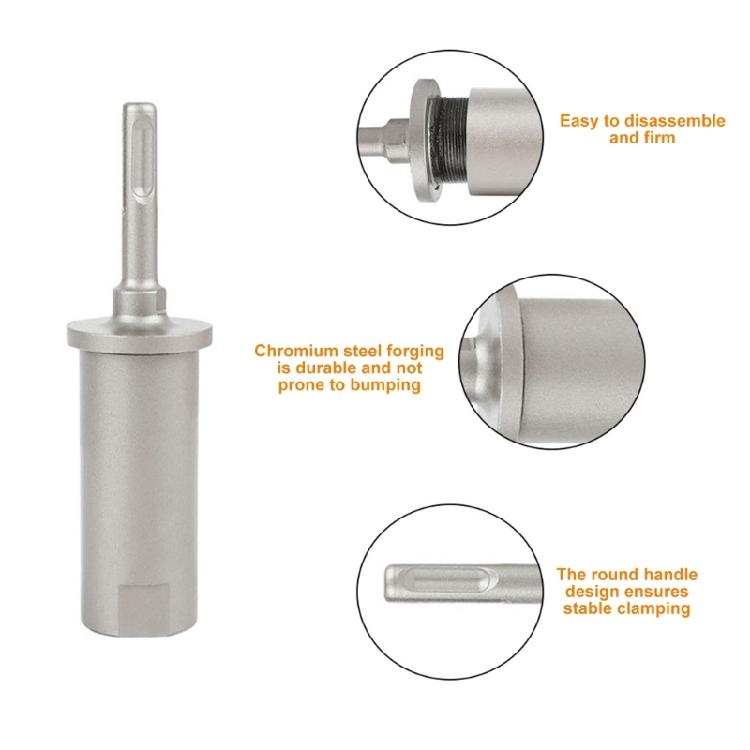 Multipurpose Drill Adapter Tool Removable Adapter for Ground Rod Installation In Outdoor Fence Construction