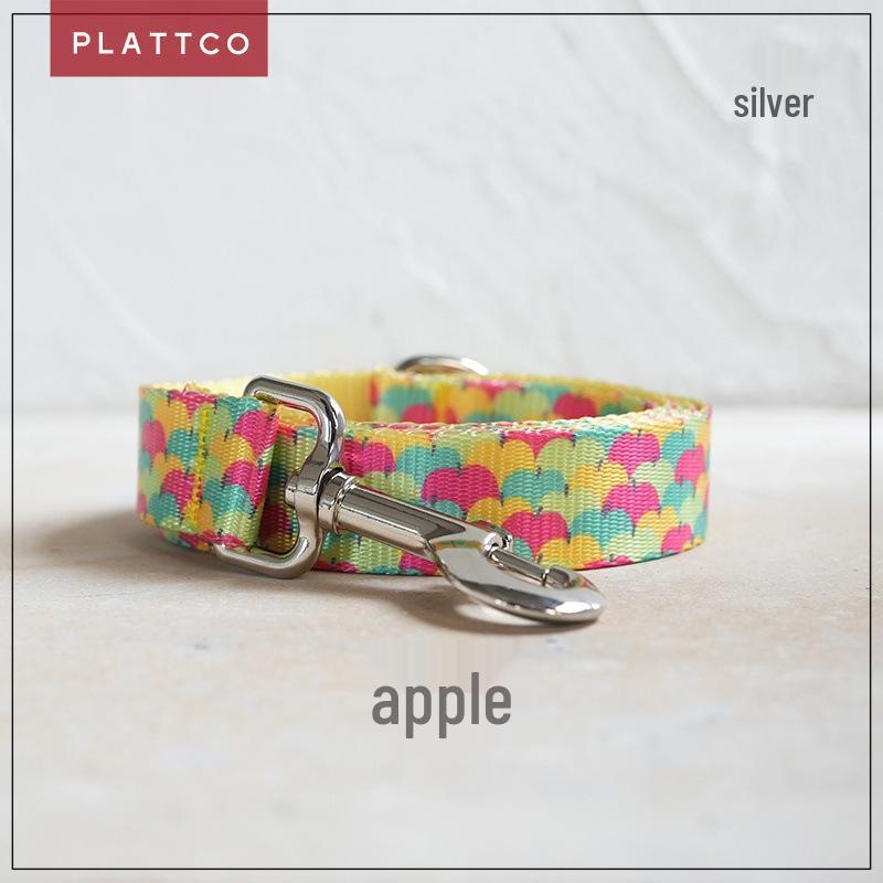PLATTCO Apple Imitation Nylon Pet Collar Leash, PDL326 XL 2.5cm (56-62cm)