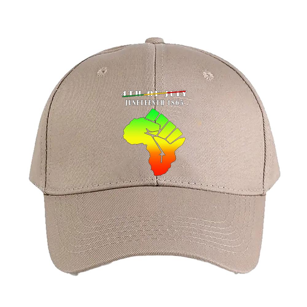 JULY JUNETEENTH INDEPENDENCE FREEDOM DAY Classic Adult Peaked Hat Adjustable Printed Baseball Caps Trucker Cap A for Man
