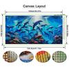 Dolphin Underwater Scenery Large Size Diamond Painting Diy Full Square Round Drill Rhinestone Embroidery Marine Animals Mosaic Cross Stitch Kits