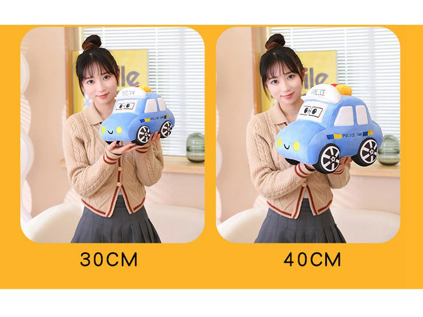 Cartoon Plush Bus Toy Pillow for Kids