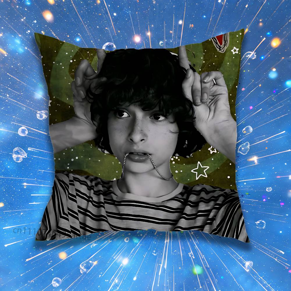 Finn Wolfhard Stranger Pillow for Sofa Seat Chair DecorativeModern Home Decor Print Throw Cushion