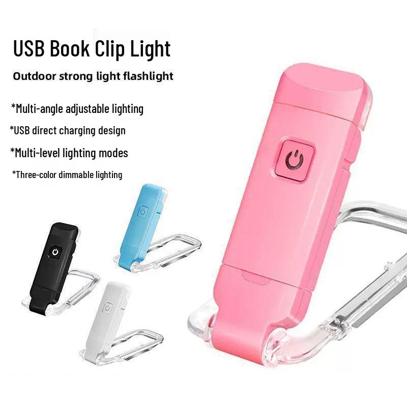 USB Mini Eye Protection Foldable Clip Light - Portable Reading Lamp