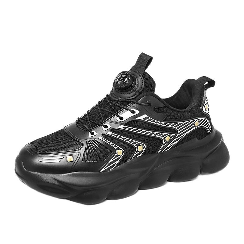 Men's shoes 2025 spring casual versatile retro ins tide platform dad shoes men's and women's couples sports running shoes