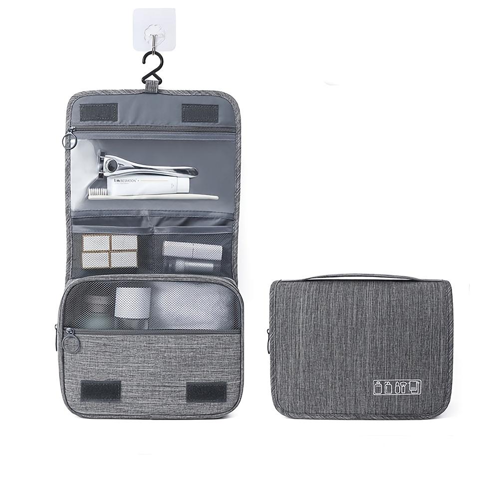 Travel Cosmetic Bag with Hook Portable Large Capacity Makeup Organizer for Toiletries and Multi-Functional Storage Pouch