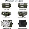 Compass Hiking Compass - Navigation, Pocket, Waterproof, Shockproof, Military - Hiking, Climbing, Biking, Exploring, Geology, Outdoor Activities