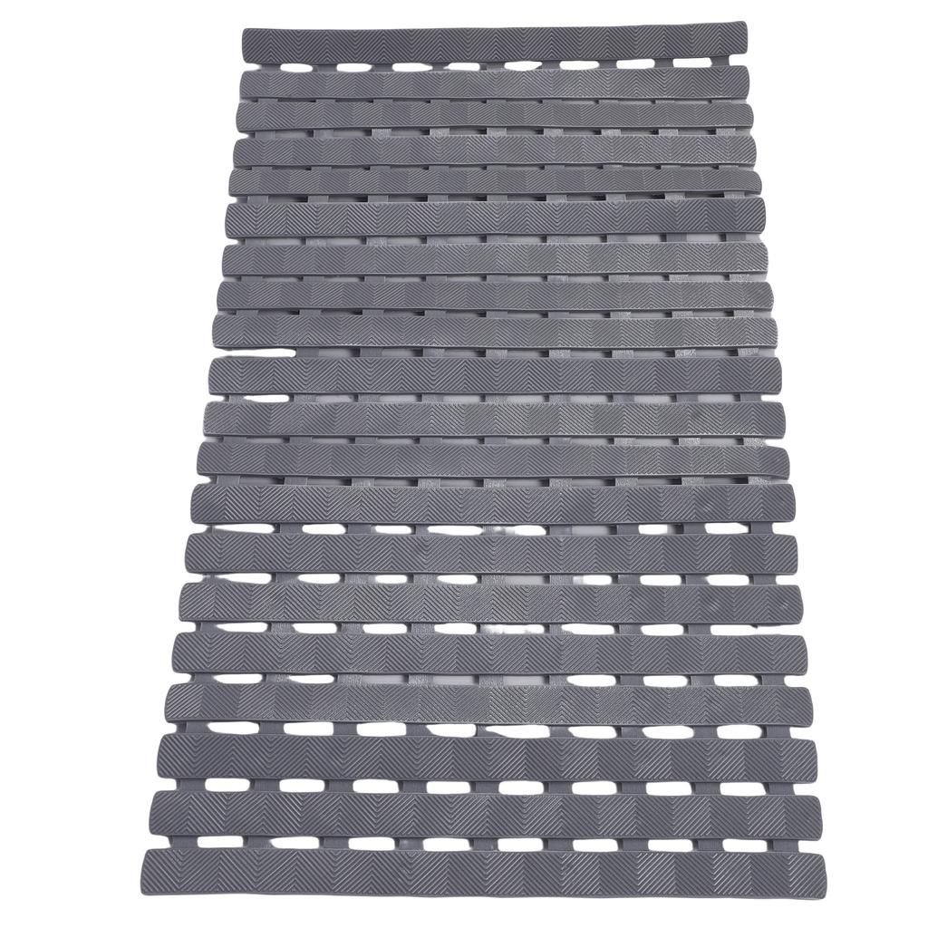Badewannenmatte Rutschfest mit Saugnäpfen Ablauflöchern Weiche PVC Duschbodenmatte für Badezimmer