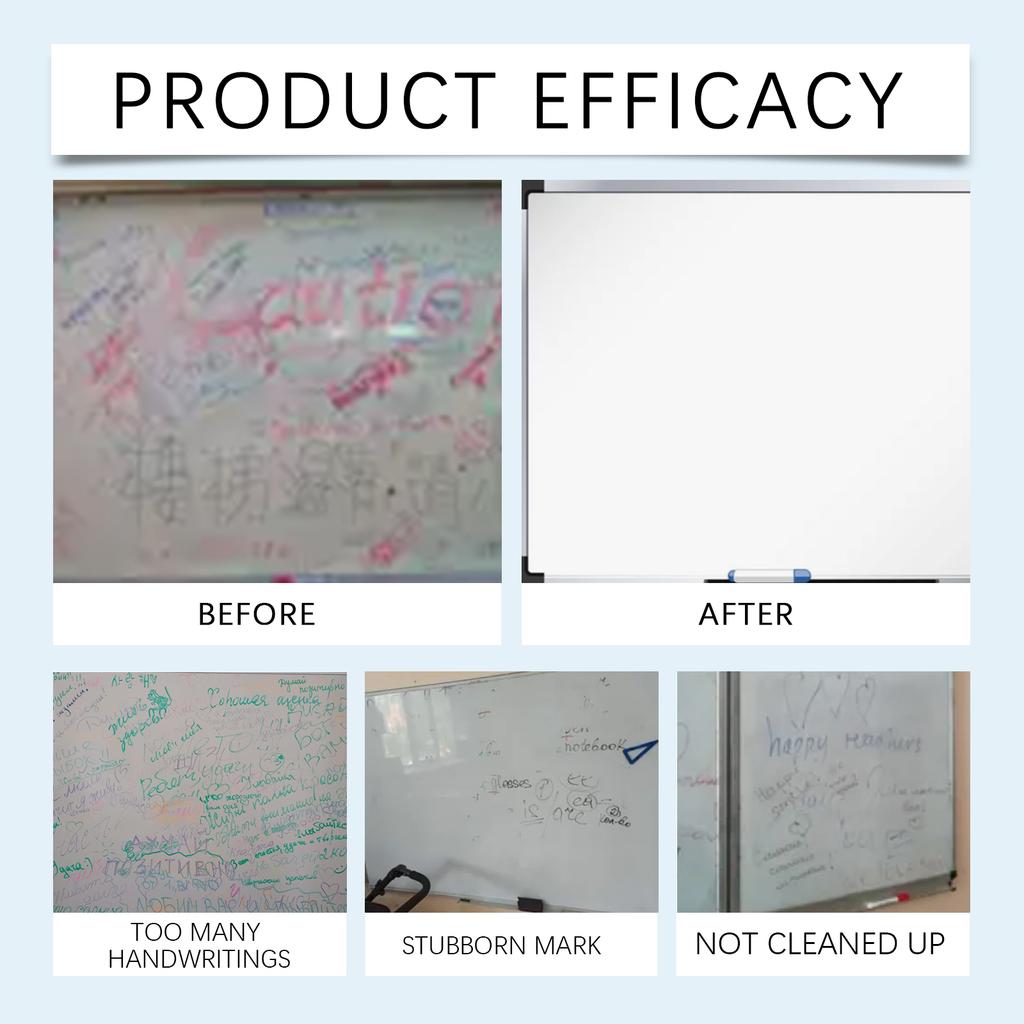 White Board Cleaner Spray 100ml for Dry Erase Surfaces Removes Ink Residue Suitable for Classroom Office Home Use