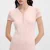 Women's V-Neck Short Sleeve Midi Dress