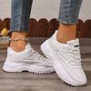 White Sneakers Women  New Leather Chunky Sneakers Women's Sports Shoes Thick Tennis Vulcanized Shoes Basket Platform Shoes
