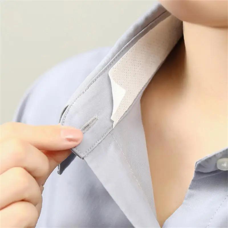 3m/5m/8m Hat Shirt Collar Anti-dirty Grime Protector Fixing Sticker Rolled Sweat-absorbent Tape Self-adhesive Disposable Tape