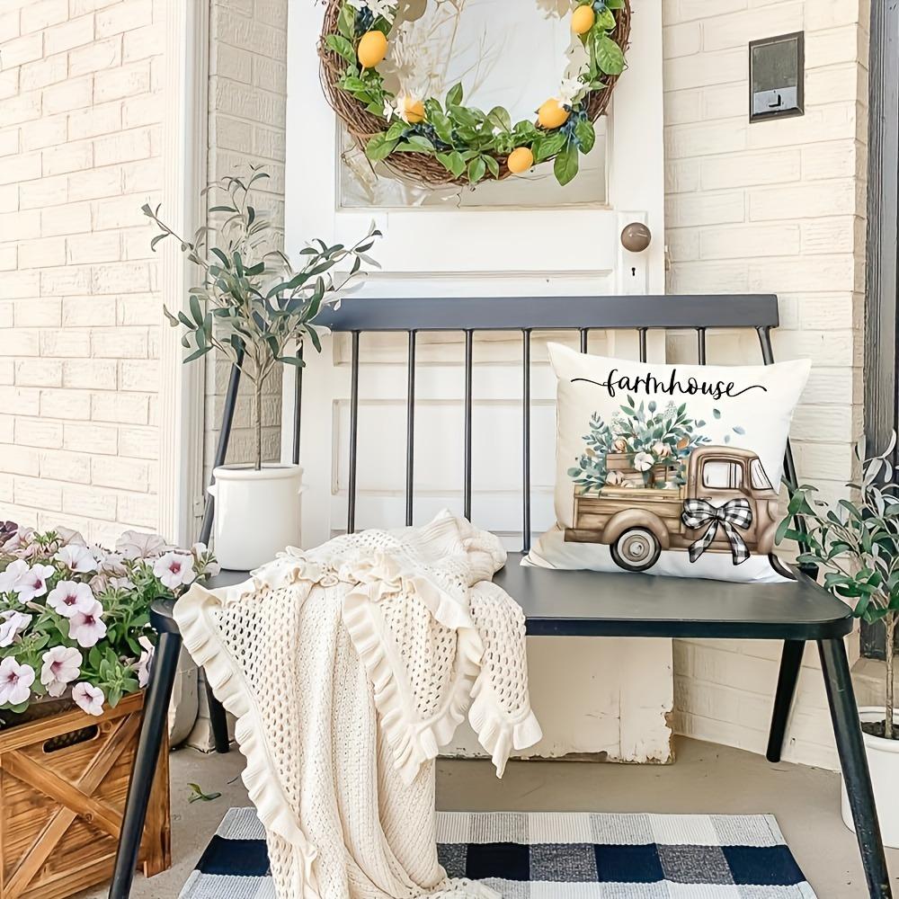 Sweet Home Pattern Design, Soft and Comfortable, Sofa and Chair Cushion Cover, Suitable for All Kinds of Rooms and Places