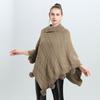 European And Korean Loose Jacquard Hairball Pullover Knitted Sweater Cape Shawl 0937 #