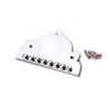 Silver Mandolin Tailpiece With 3Pcs Screws Mandolin Pick Protector  For Mandolin Instrument