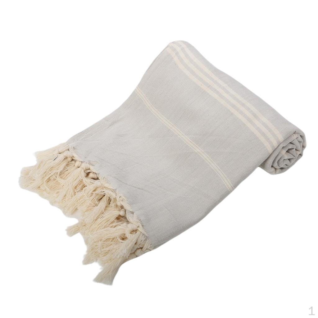 Turkish Towel Beach Spa Bath Pestemal 180x100cm серый