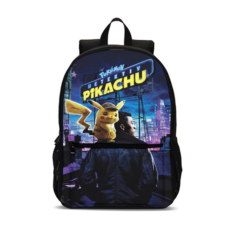 2026 New Pokemon Pikachu Kids Backpack, Creative Primary School Student Bookbag, Lightweight Anti-Lordosis Backpack for Children