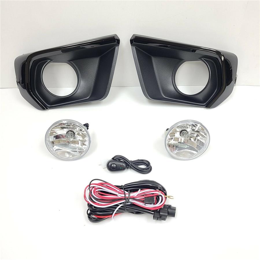Clear Fog Light Kit Set For 2021-2022 Chevy Colorado Bezel Switch Wire Bulb Pair
