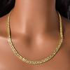 4MM Italienische 750 Cuban Link Halskette für Männer und Frauen Luxuriös 18 Karat Vergoldet Hip-Hop Punk Geeignet für Partys Neujahrsschmuck