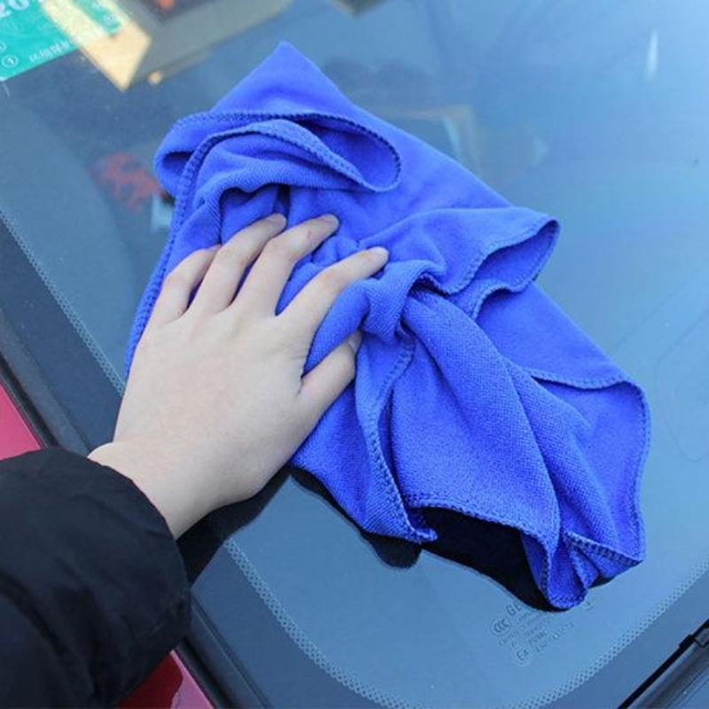 Velká čistící utěrka na auto z mikrovlákna Měkká absorpční mycí prachovka do auta